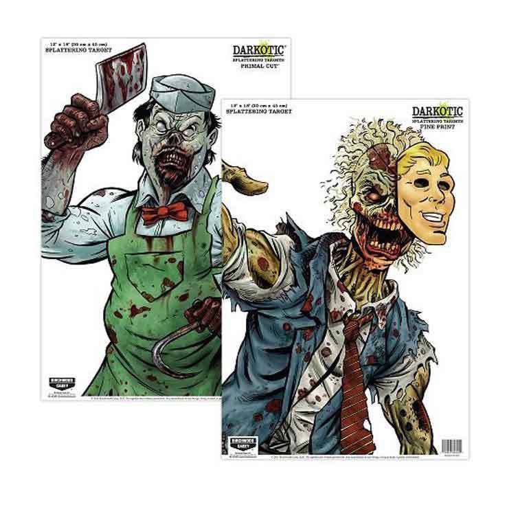Birchwood Casey Darkotic Combo Primal Cut/Fine Print Targets - 8 Pack Birchwood Casey Darkotic Combo Primal Cut/Fine Print Targets - 8 Pack