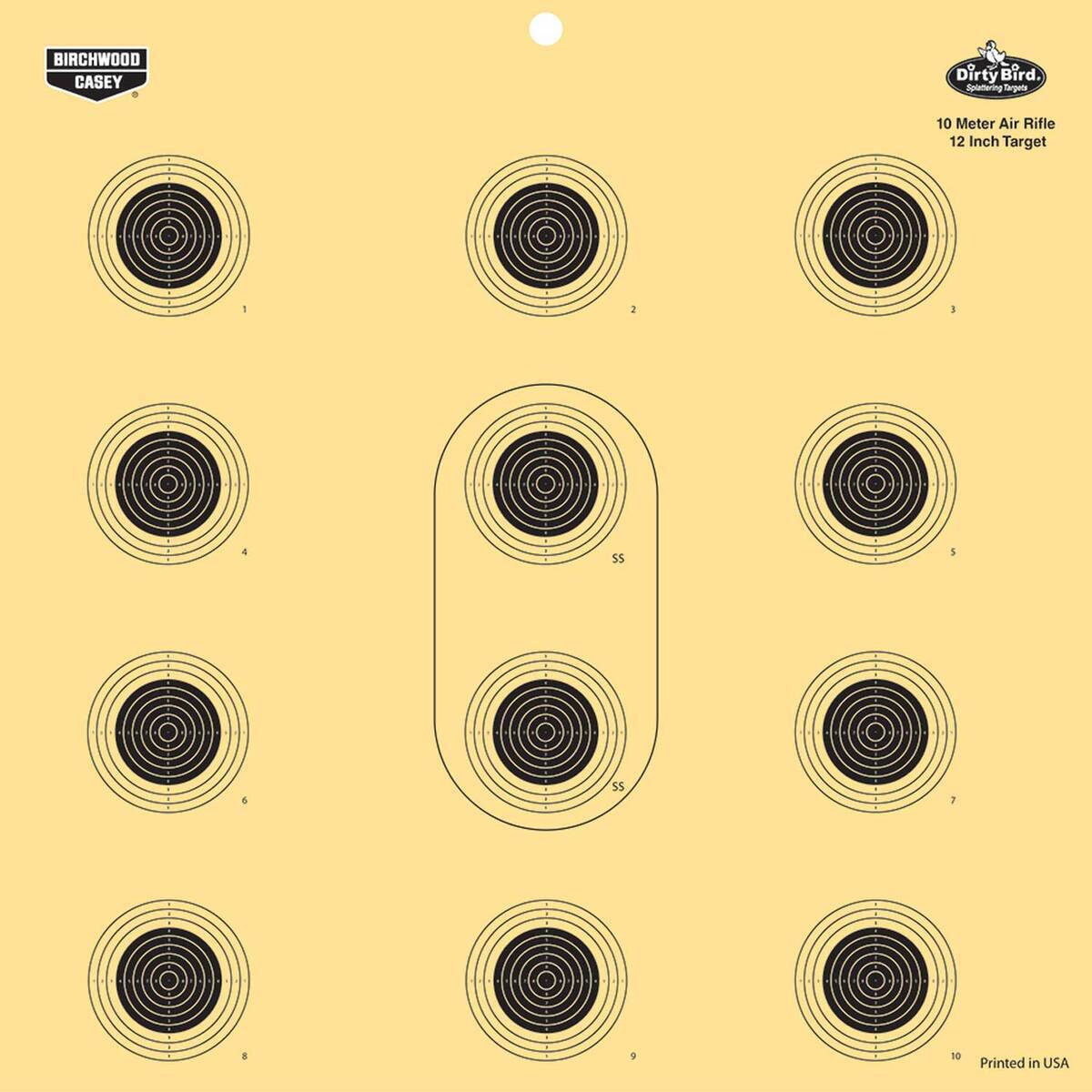Birchwood Casey Dirty Bird 12in 10 Meter Air Rifle Reactive Target - 12 Targets - 12in Birchwood Casey Dirty Bird 12in 10 Meter Air Rifle Reactive Target - 12 Targets - 12in