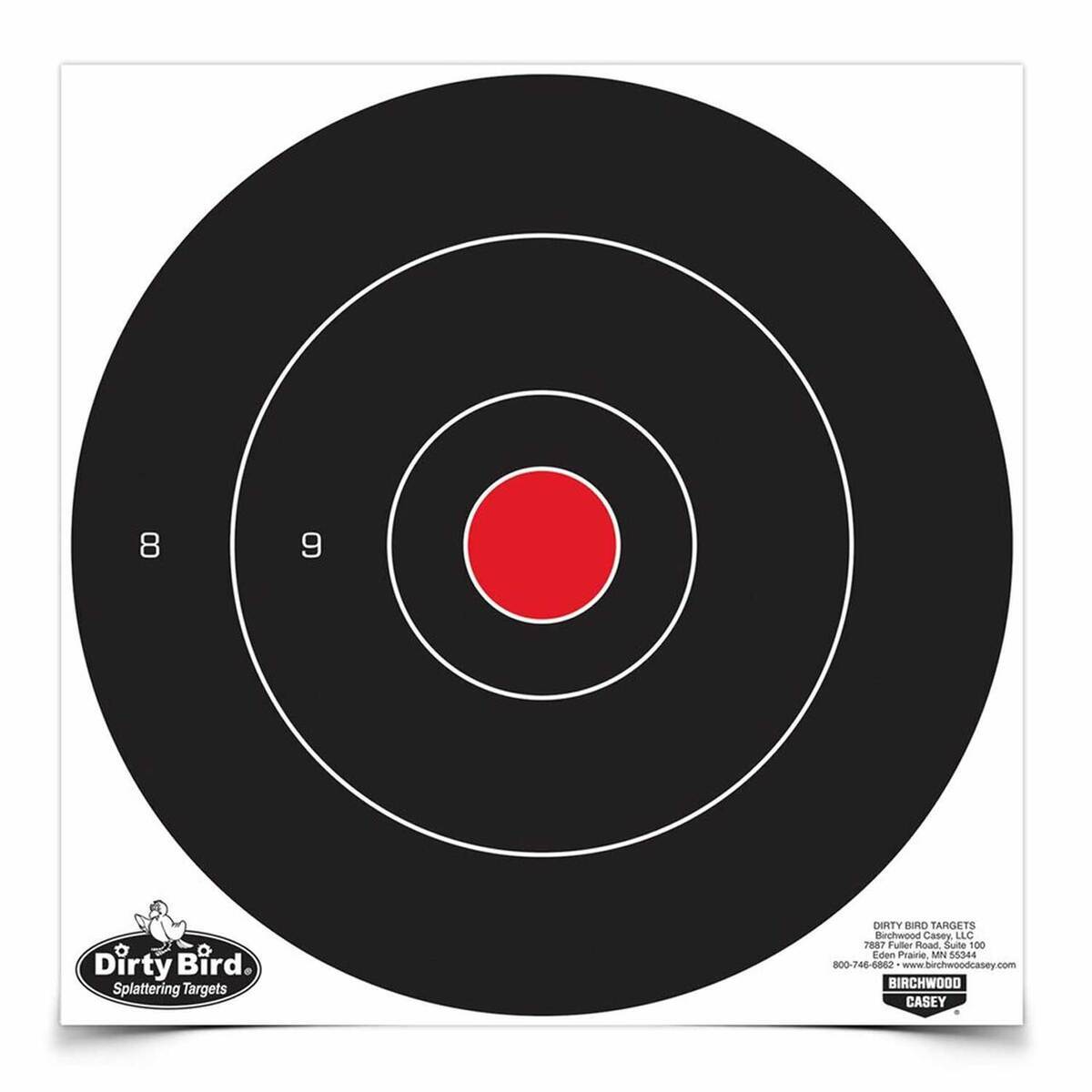 Birchwood Casey Dirty Bird 12in Bullseye Targets - Black 12in Birchwood Casey Dirty Bird 12in Bullseye Targets - Black 12in