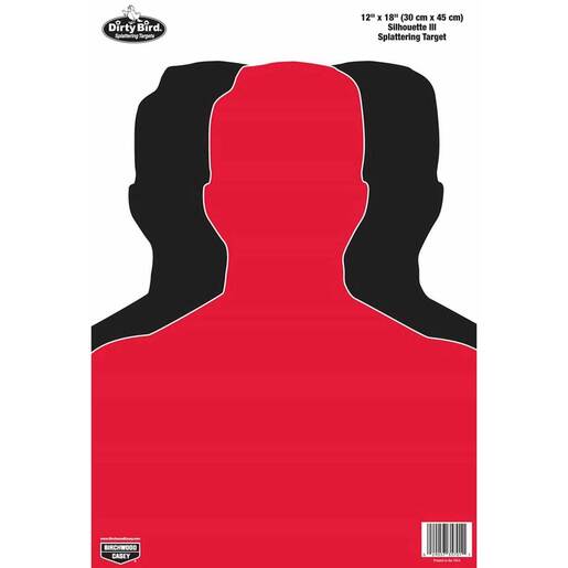 Birchwood Casey Dirty Bird 12x18in Silhouette III Target – 8 Pack