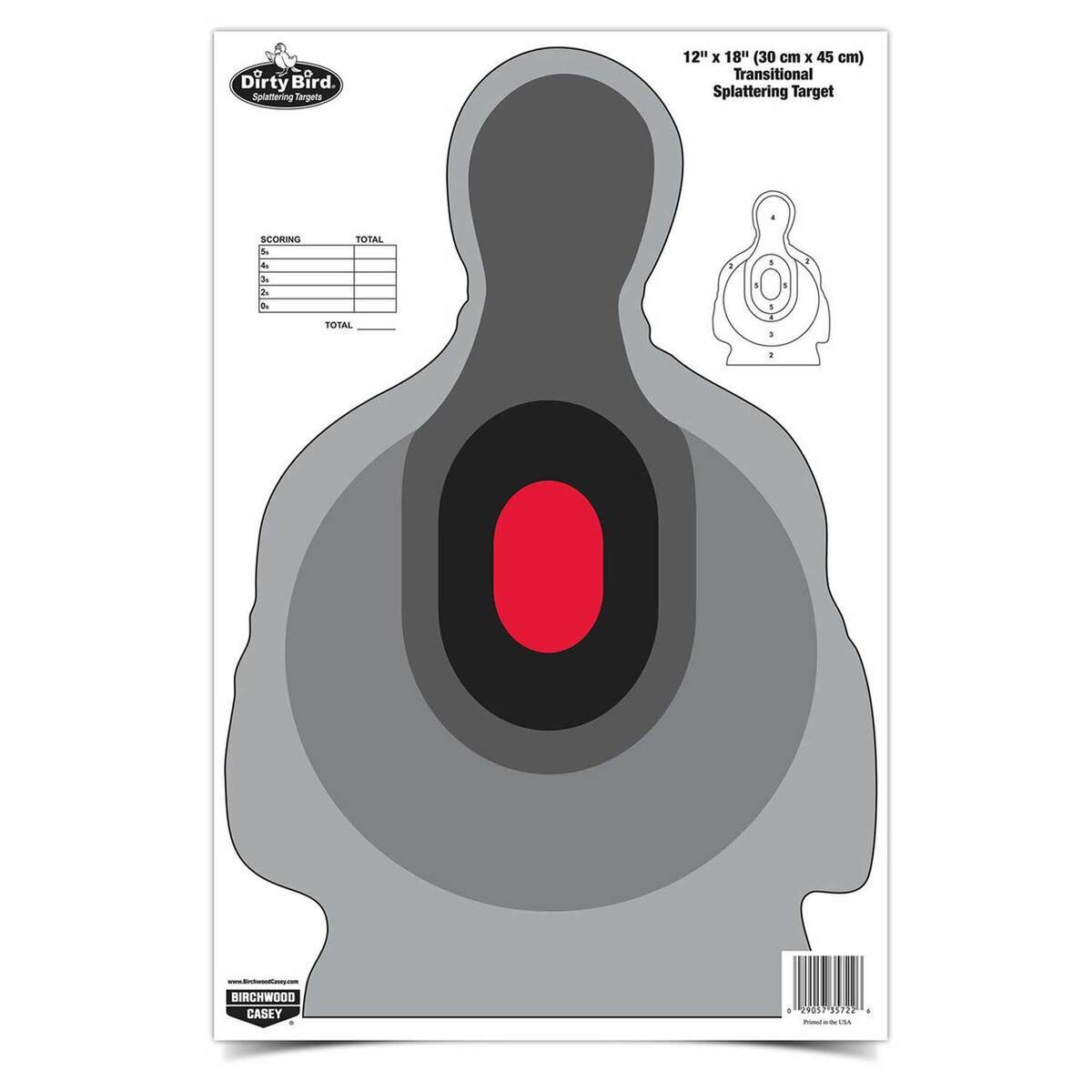 Birchwood Casey Dirty Bird 12x18in Transitional Silhouette Target - 8 Pack Birchwood Casey Dirty Bird 12x18in Transitional Silhouette Target - 8 Pack