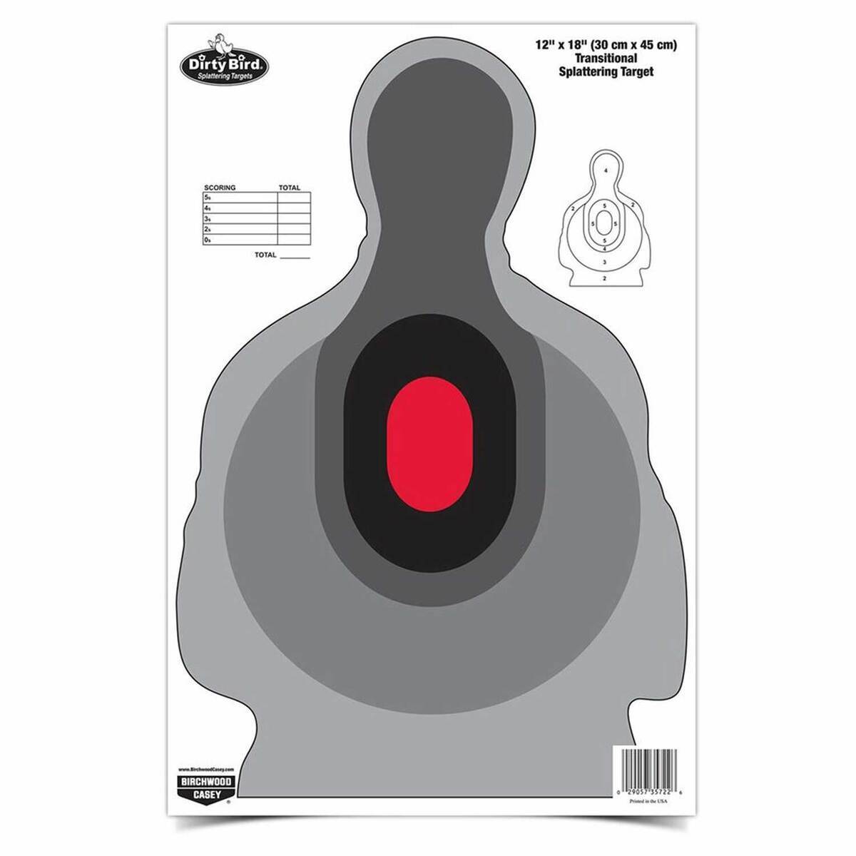 Birchwood Casey Dirty Bird 12x18in Transitional Target - 100 Pack Birchwood Casey Dirty Bird 12x18in Transitional Target - 100 Pack