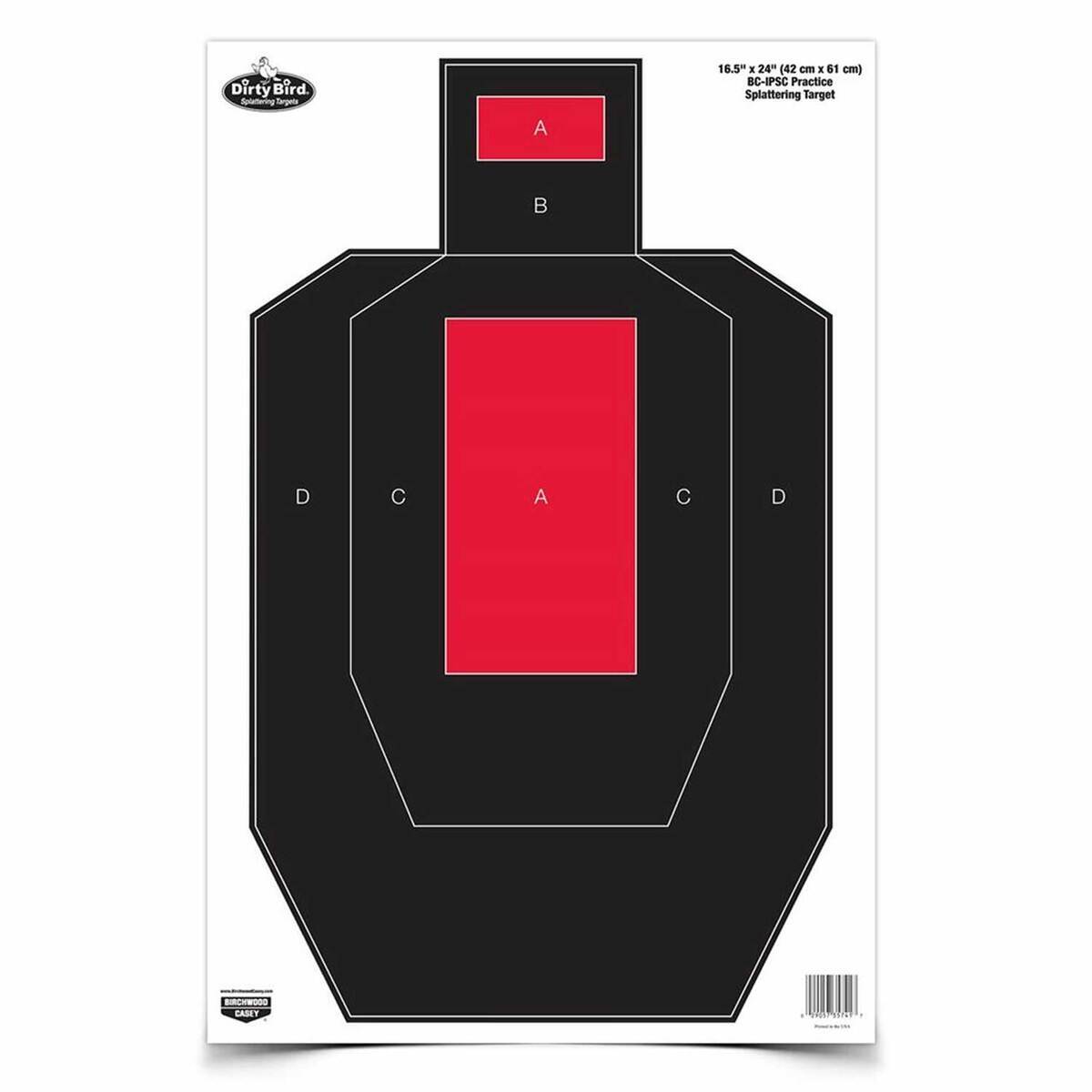 Birchwood Casey Dirty Bird 16.5x24in BC-IPSC Practice Target - 3 Pack Birchwood Casey Dirty Bird 16.5x24in BC-IPSC Practice Target - 3 Pack