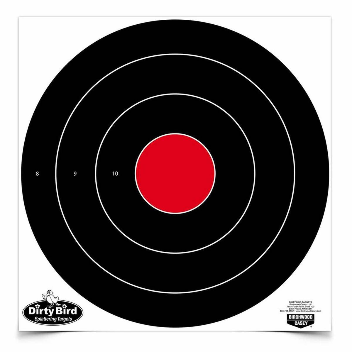 Birchwood Casey Dirty Bird 17.25in Bullseye Target - 5 Pack - Black 17.25in Birchwood Casey Dirty Bird 17.25in Bullseye Target - 5 Pack - Black 17.25in