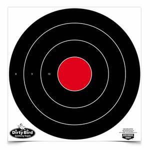 Birchwood Casey Dirty Bird 17.25in Bullseye Target - 5 Pack