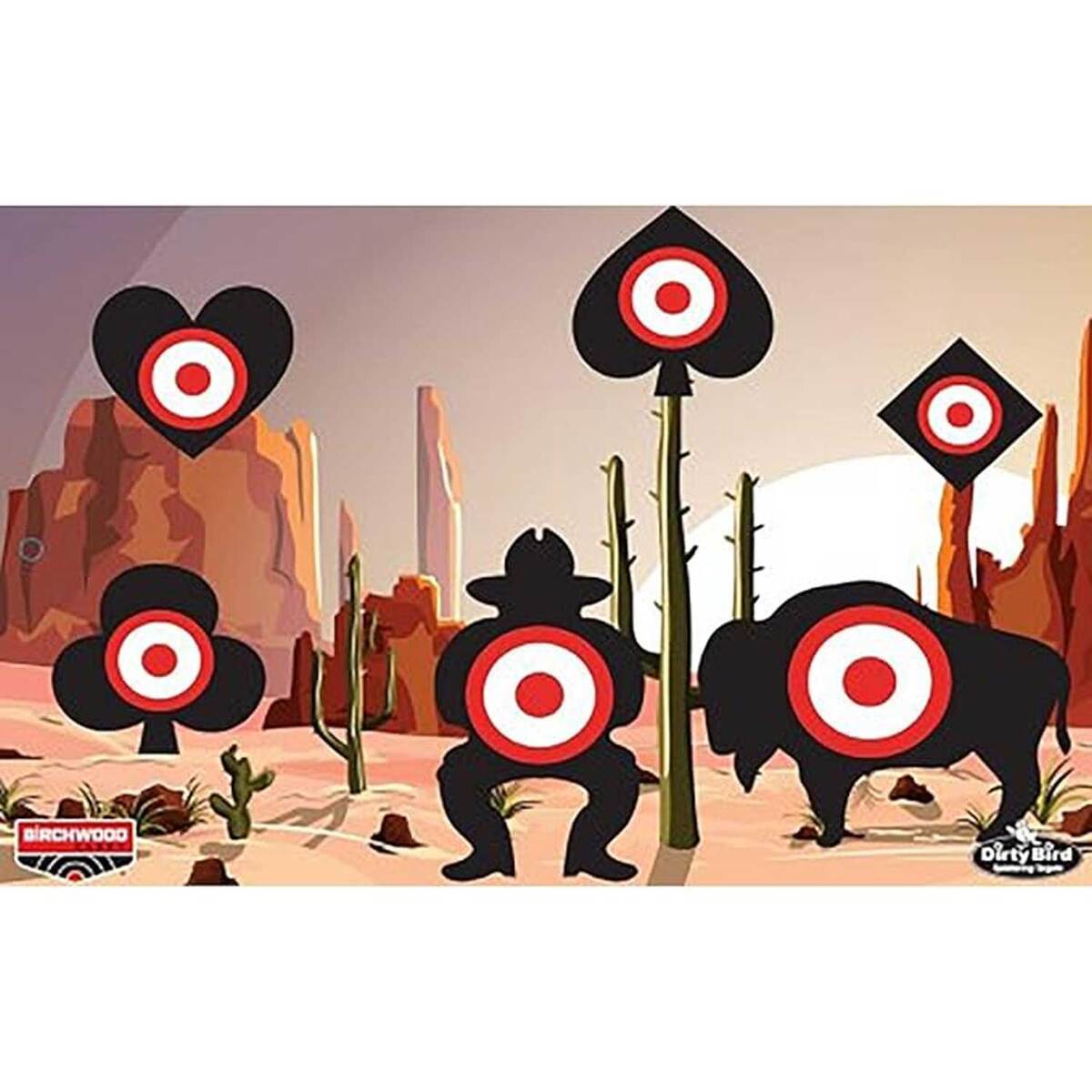 Birchwood Casey Dirty Bird Aces High Targets - 6 Pack Birchwood Casey Dirty Bird Aces High Targets - 6 Pack