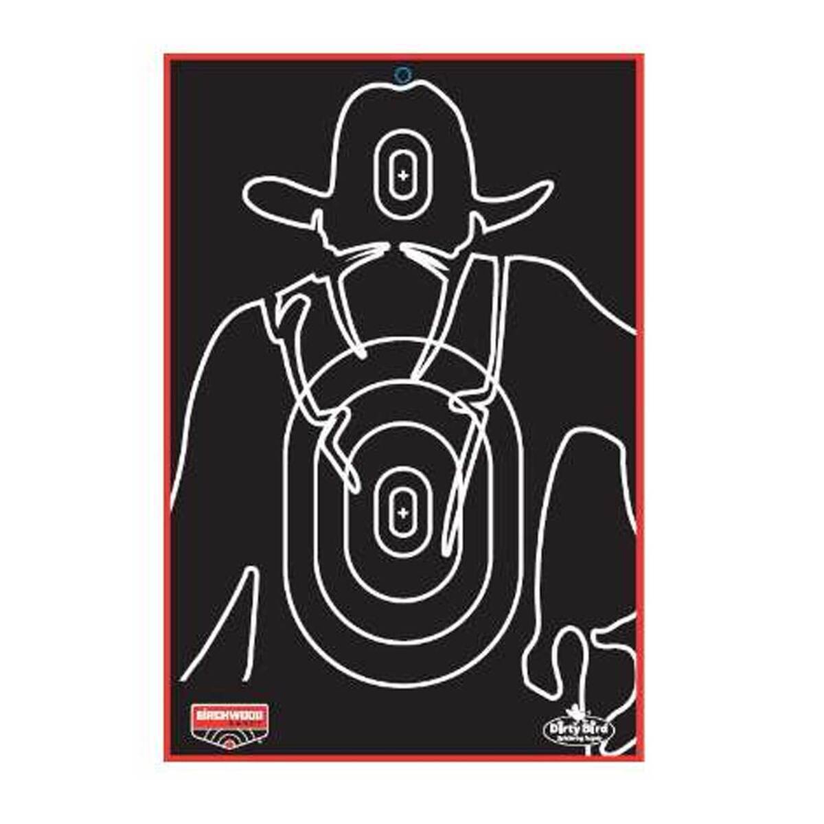 Birchwood Casey Dirty Bird Gunslinger Silhouette Target - 6 Pack Birchwood Casey Dirty Bird Gunslinger Silhouette Target - 6 Pack