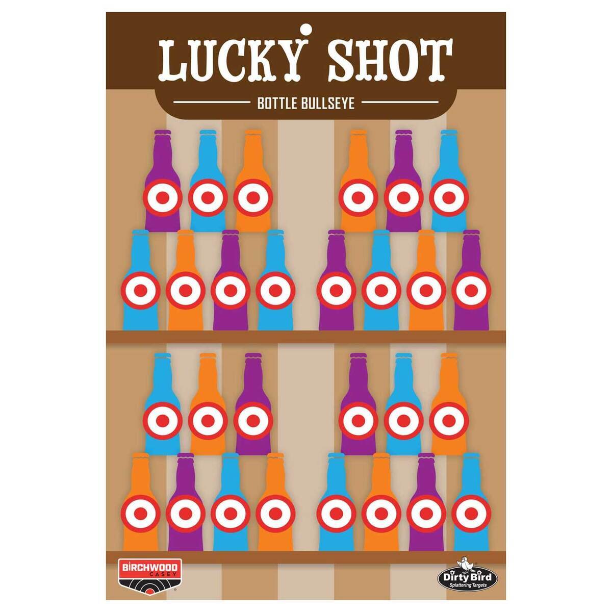 Birchwood Casey Dirty Bird Lucky Shot Bottle Target - 6 Pack Birchwood Casey Dirty Bird Lucky Shot Bottle Target - 6 Pack