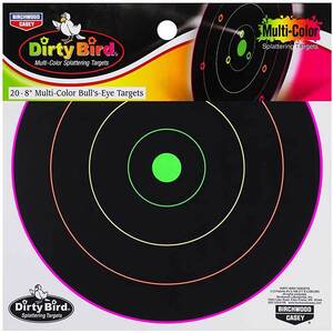 Birchwood Casey Dirty Bird Paper Bullseye Target - 8 Pack