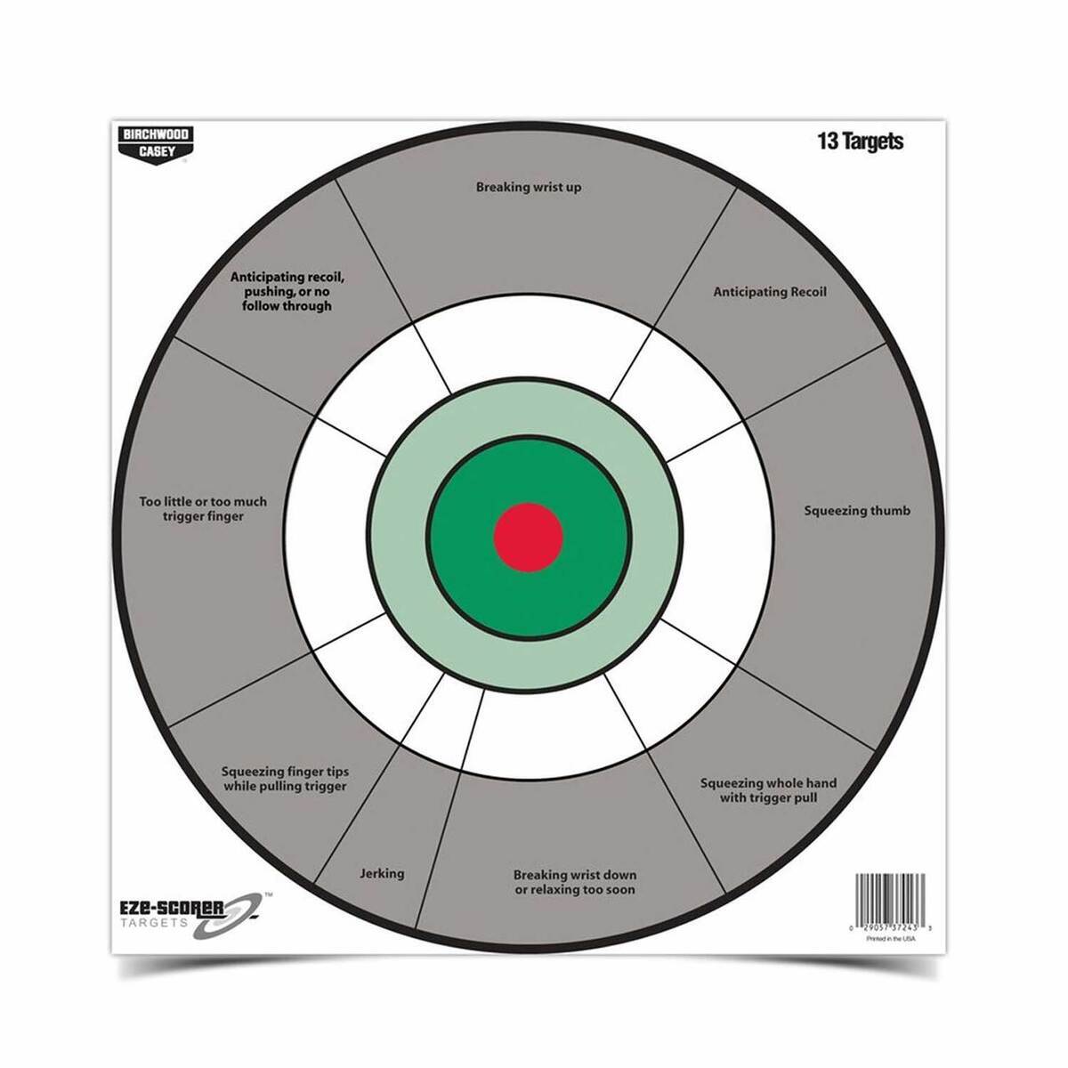 Birchwood Casey EZE-Scorer 12in Handgun Trainer Target - 13 Pack - 12in Birchwood Casey EZE-Scorer 12in Handgun Trainer Target - 13 Pack - 12in