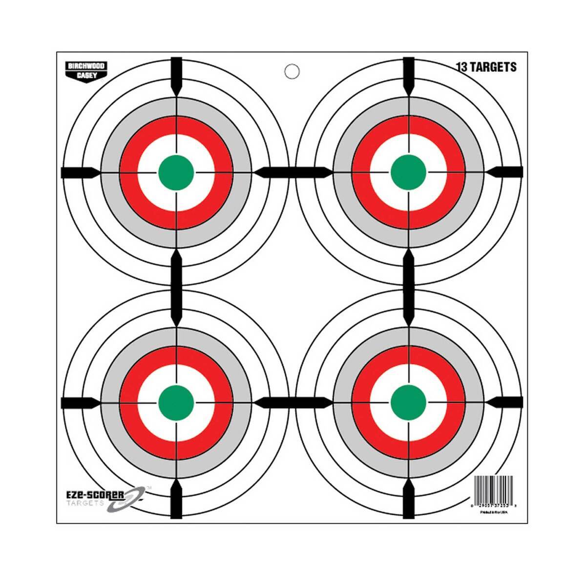 Birchwood Casey EZE-Scorer 12in Multiple Bullseye Target - 12in Birchwood Casey EZE-Scorer 12in Multiple Bullseye Target - 12in