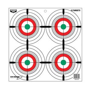 Birchwood Casey EZE-Scorer 12in Multiple Bullseye Target