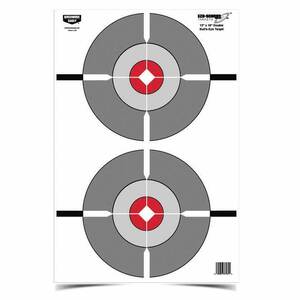 Birchwood Casey EZE-Scorer 12x18in Double Bullseye Target - 100 Pack