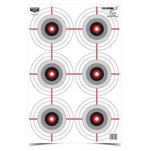 Birchwood Casey EZE-Scorer 12x18in Multiple Bullseye Target - 10 Pack