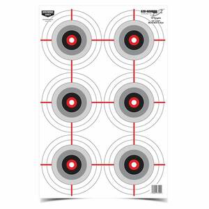 Birchwood Casey EZE-Scorer 12x18in Multiple Bullseye Target - 100 Pack