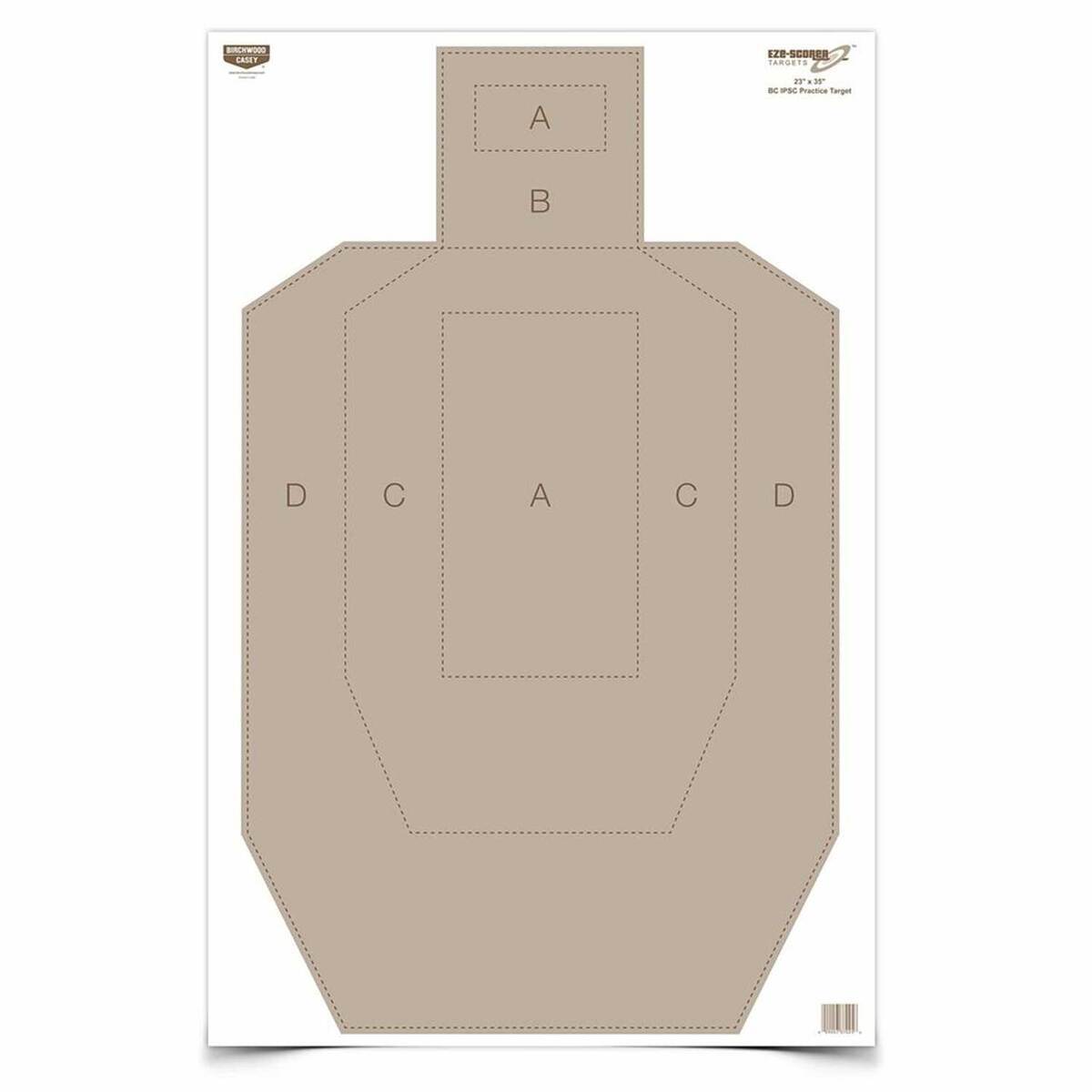 Birchwood Casey EZE-Scorer 23x35in IPSC Practice Silhouette Target - 5 Pack Birchwood Casey EZE-Scorer 23x35in IPSC Practice Silhouette Target - 5 Pack