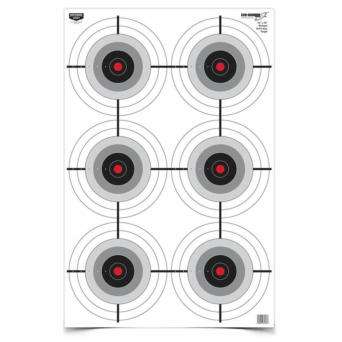 Birchwood Casey EZE-Scorer 23x35in Multiple Bullseye Target - 5 Pack - White Birchwood Casey EZE-Scorer 23x35in Multiple Bullseye Target - 5 Pack - White