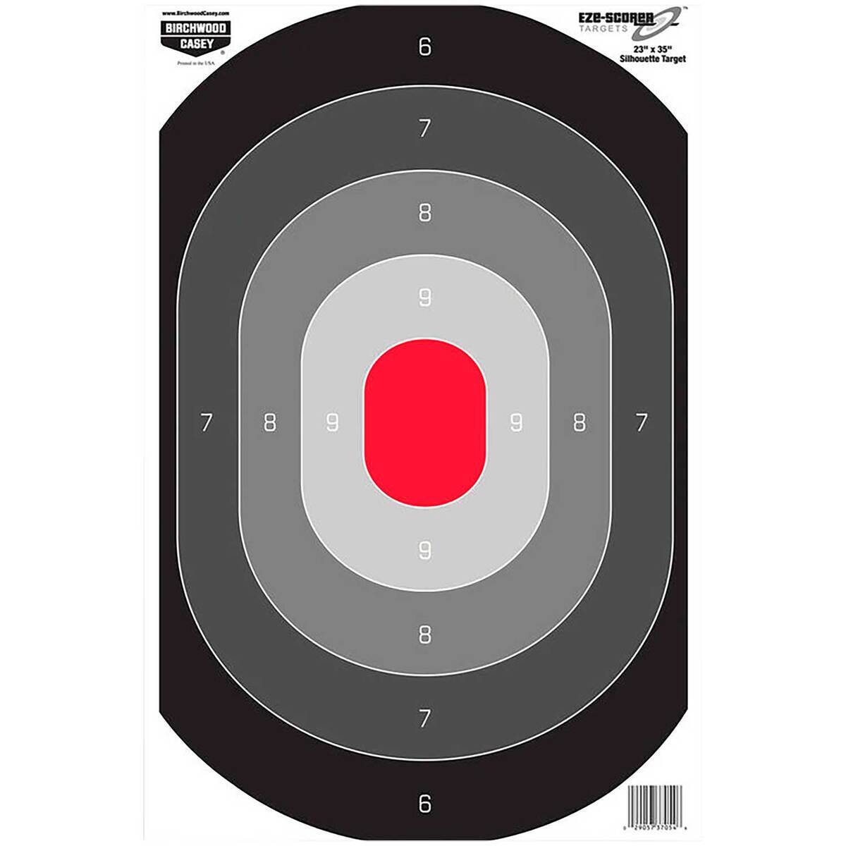 Birchwood Casey EZE-Scorer 23x35in Oval Silhouette Target - 100 Pack - Black Birchwood Casey EZE-Scorer 23x35in Oval Silhouette Target - 100 Pack - Black