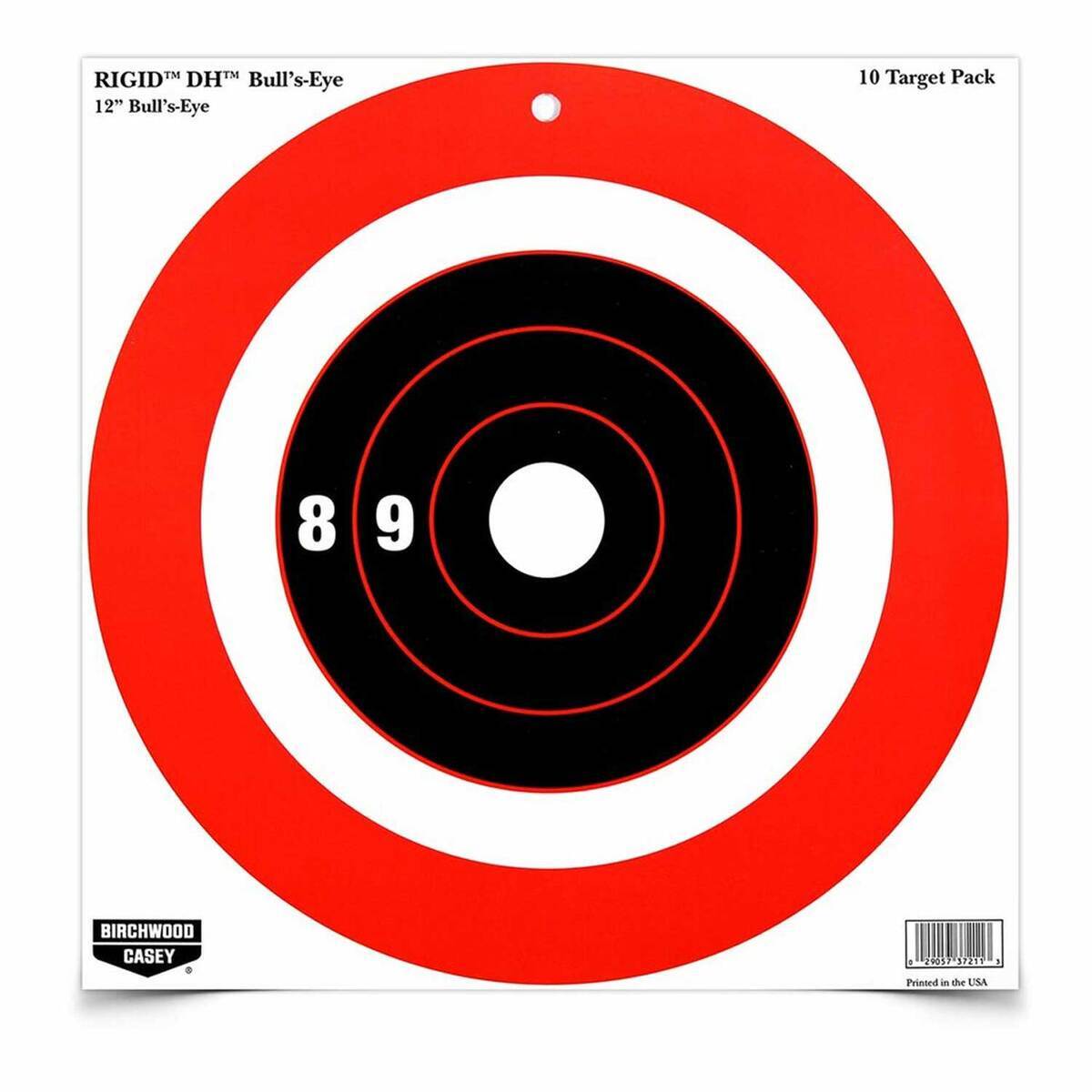 Birchwood Casey Rigid 12in Bullseye DH Target - 10 Pack - 12in Birchwood Casey Rigid 12in Bullseye DH Target - 10 Pack - 12in
