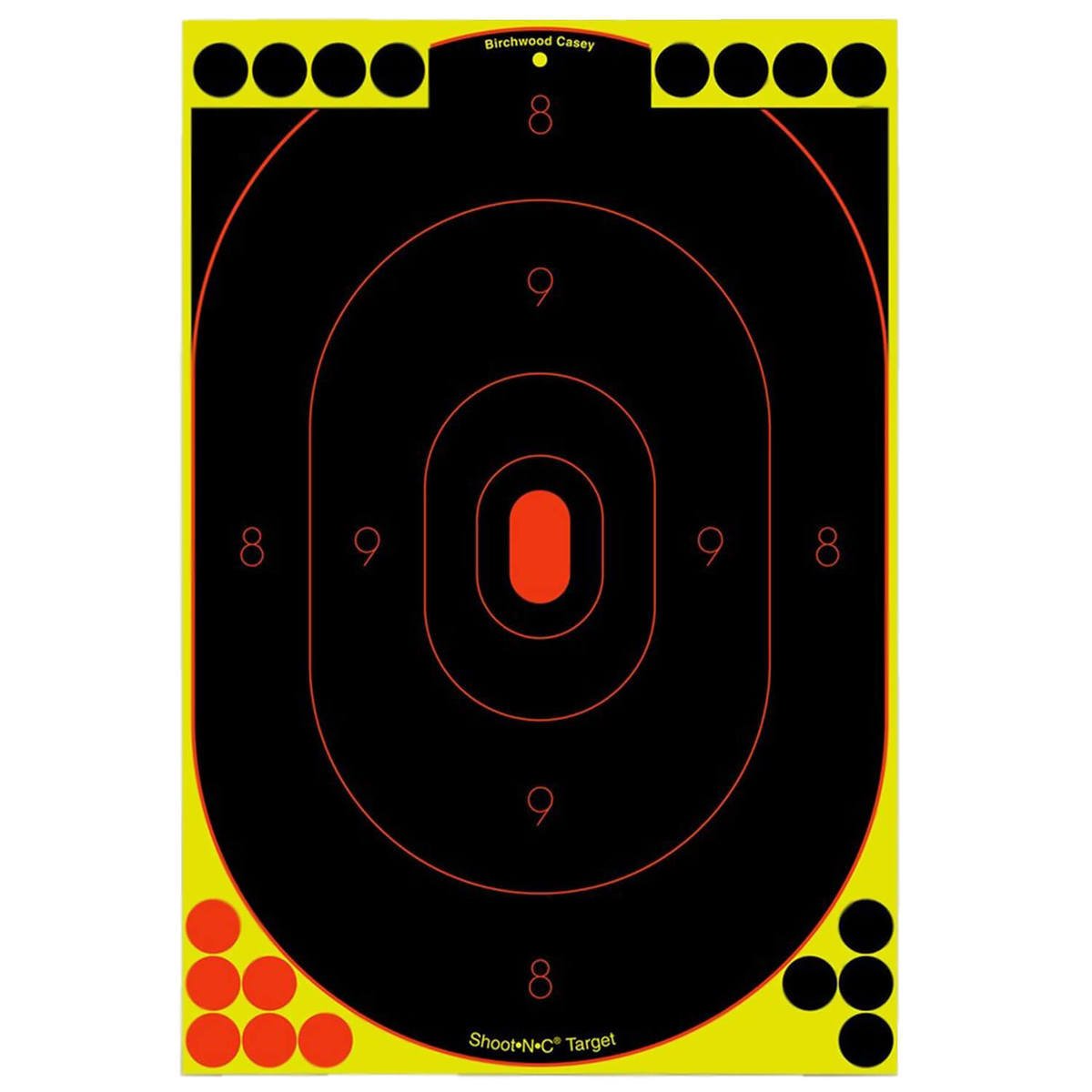 Birchwood Casey Shoot-N-C 12in x 18in Silhouete 90 Pasters Shooting Target - Black/Orange/Yellow 12in x 18in Birchwood Casey Shoot-N-C 12in x 18in Silhouete 90 Pasters Shooting Target - Black/Orange/Yellow 12in x 18in