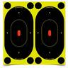 Birchwood Casey Shoot-N-C Adhesive Paper Black/Yellow 7in Silhouette Target - 6 Pack - Black/Yellow 7in