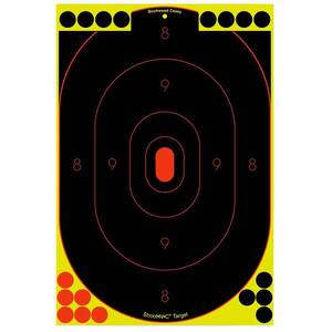 Birchwood Casey Shoot-N-C Adhesive Paper Black/Yellow Silhouette Target - 12 Pack