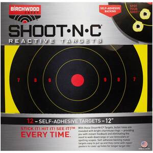 Birchwood Casey Shoot-N-C Adhesive Paper Target - 12 pack