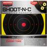 Birchwood Casey Shoot-N-C Adhesive Paper Target - 12 pack - Yellow Paper, Black Target, Red Accents