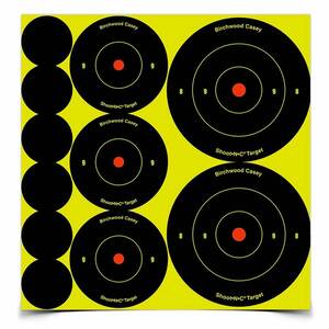 Birchwood Casey Shoot-N-C Adhesive Paper Target Variety Pack - 132 Pack
