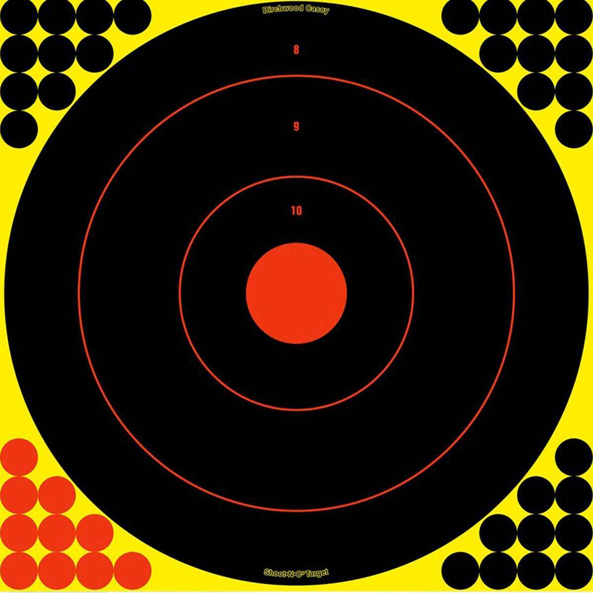Birchwood Casey Shoot-N-C Bullseye Adhesive 17.25in Paper Target - 12 Pack - Black 17.25in Birchwood Casey Shoot-N-C Bullseye Adhesive 17.25in Paper Target - 12 Pack - Black 17.25in