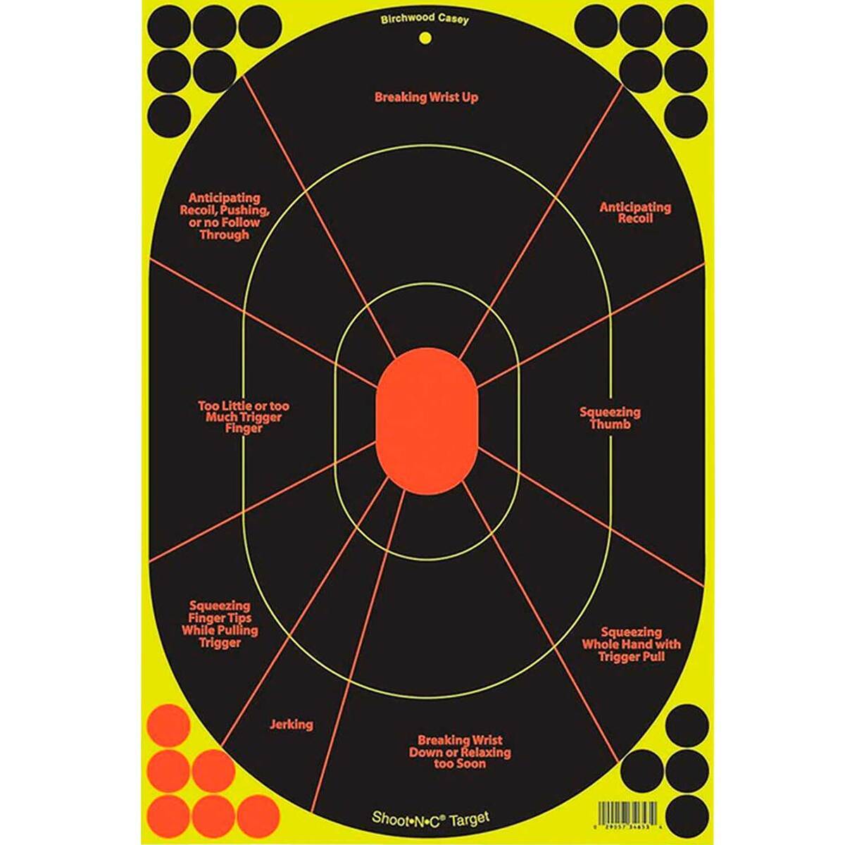 Birchwood Casey Shoot-N-C Handgun Trainer Adhesive Paper Silhouette Target - 40 Pack Birchwood Casey Shoot-N-C Handgun Trainer Adhesive Paper Silhouette Target - 40 Pack