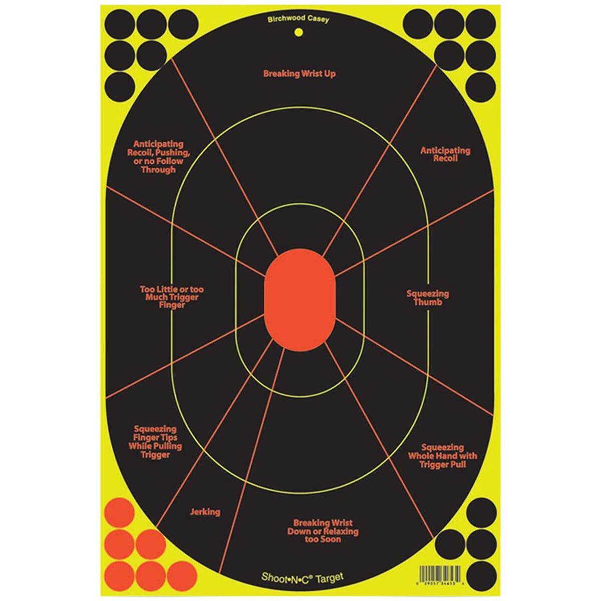Birchwood Casey Shoot-N-C Handgun Trainer Adhesive Paper Silhouette Target - 5 Pack Birchwood Casey Shoot-N-C Handgun Trainer Adhesive Paper Silhouette Target - 5 Pack