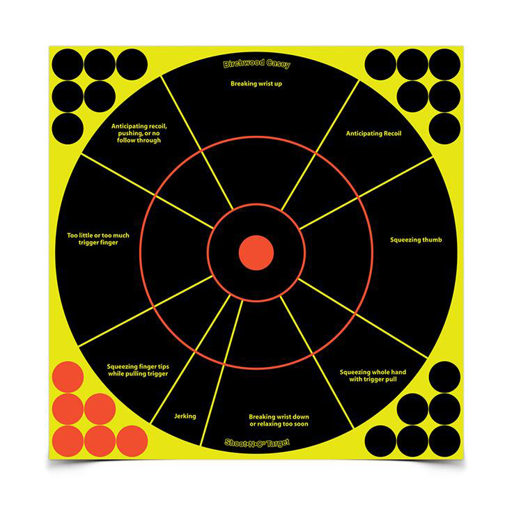 Birchwood Casey Shoot-N-C Handgun Trainer Target - 5 Pack Birchwood Casey Shoot-N-C Handgun Trainer Target - 5 Pack