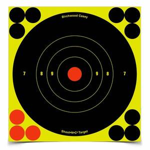 Birchwood Casey Shoot-N-C Self Adhesive Paper 6in Bullseye Target