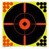 Birchwood Casey Shoot-N-C Self Adhesive Paper 8in Black/Red Bullseye Target - 50 Pack - Black/Red 8in