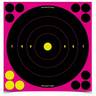 Birchwood Casey Shoot-N-C Self Adhesive Paper 8in Pink Bullseye Target - Pink 8in
