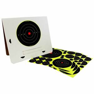 Birchwood Casey Shoot-N-C Variety Pack Adhesive Bullseye Paper Targets