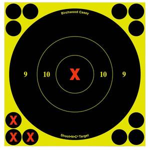 Birchwood Casey Shoot-N-C X-Bullseye 6in Adhesive Paper Target - 60 Pack