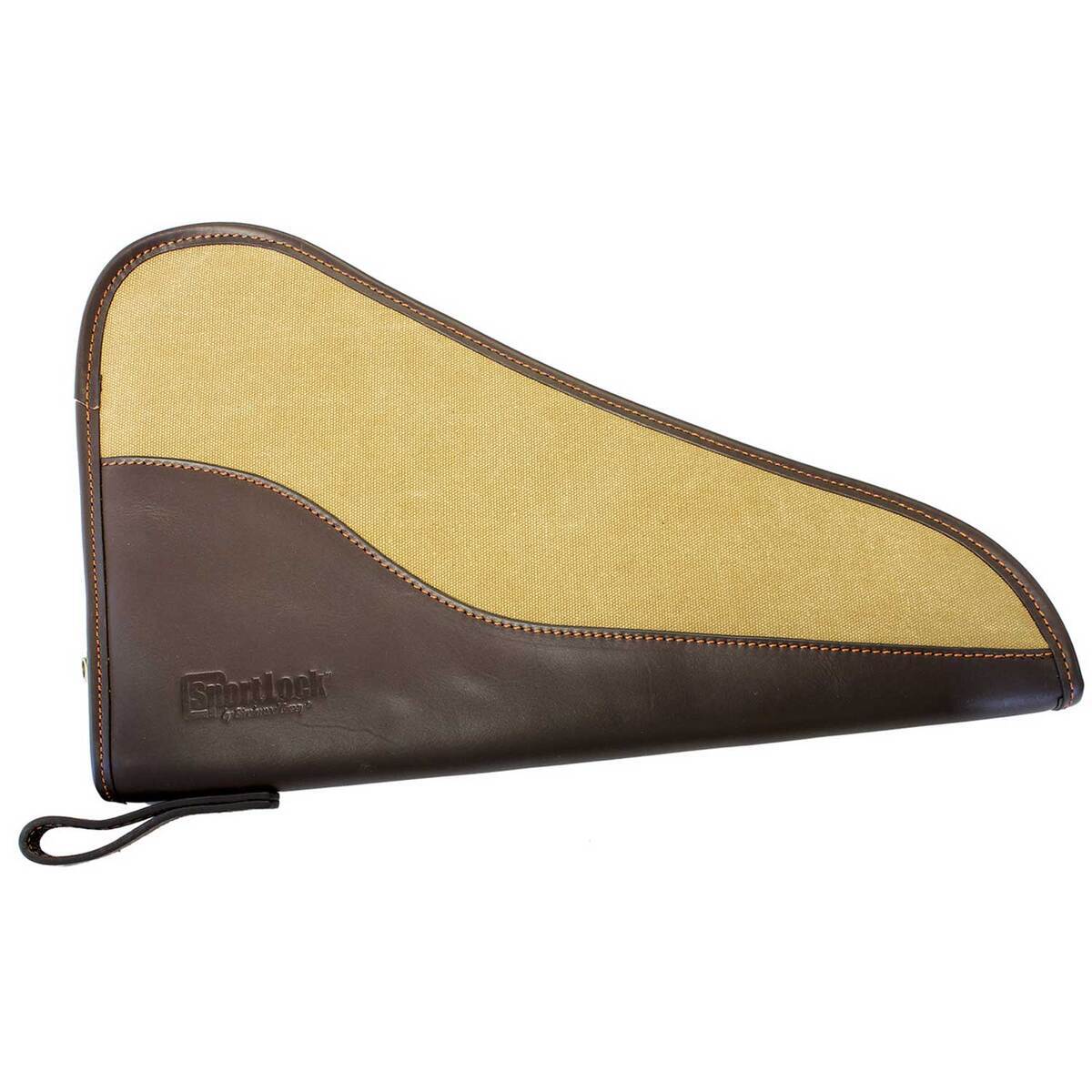 Birchwood Casey SportLock 10in Leather/Canvas Handgun Case - Brown Birchwood Casey SportLock 10in Leather/Canvas Handgun Case - Brown