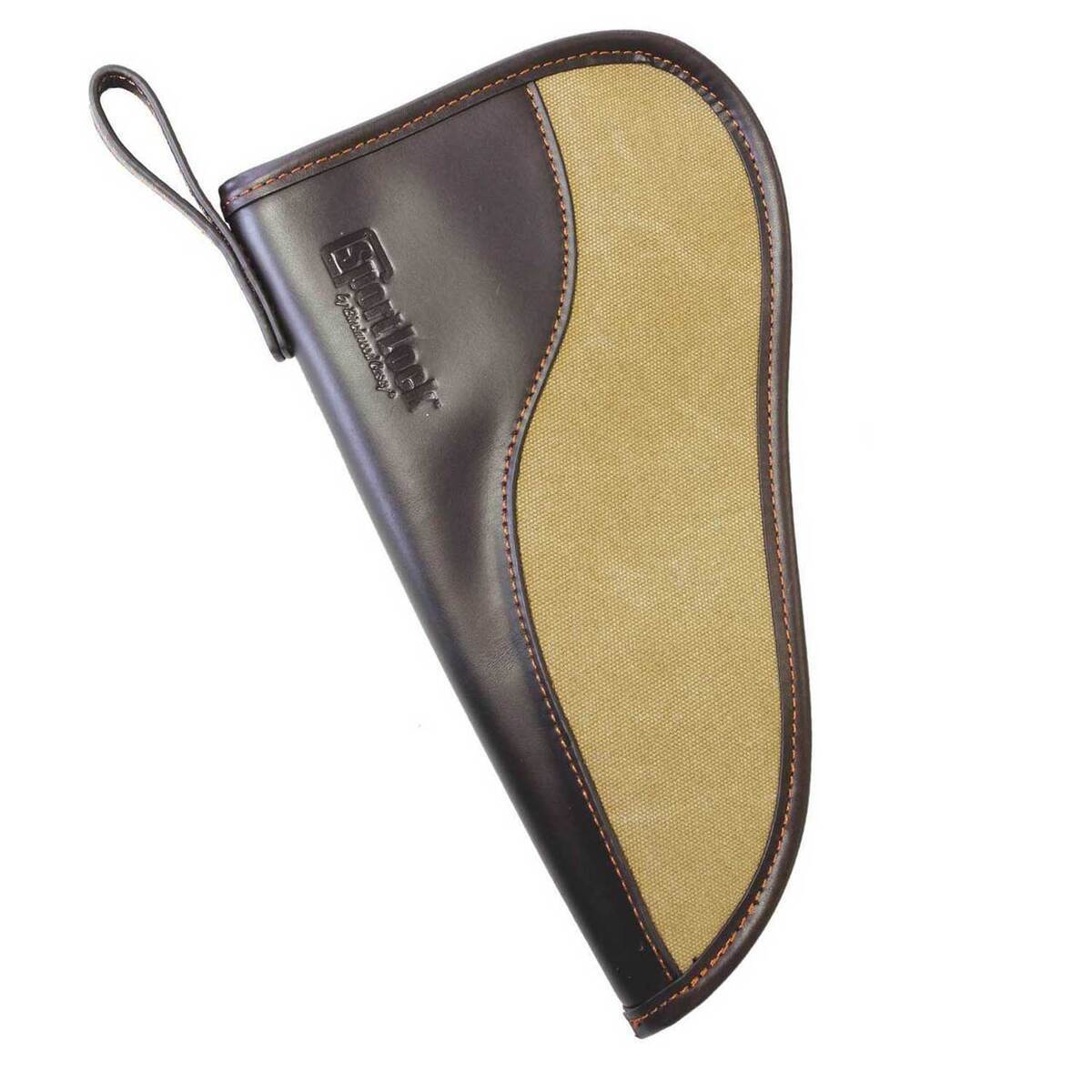 Birchwood Casey SportLock 8in Leather/Canvas Handgun Case - Brown Birchwood Casey SportLock 8in Leather/Canvas Handgun Case - Brown