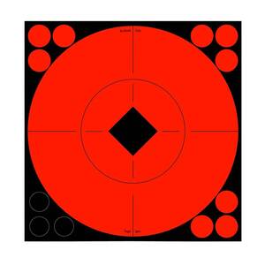 Birchwood Casey Target Spots Black/Red Self Adhesive Paper Targets - 8 Pack