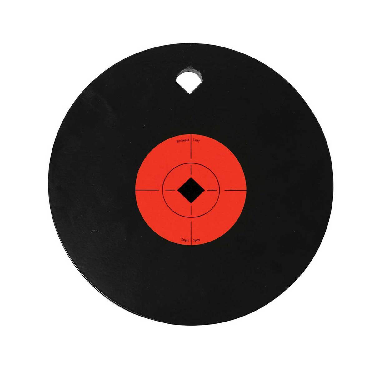 Birchwood Casey World of Targets 10in Single Hole AR500 Steel Gong - Black 10in Birchwood Casey World of Targets 10in Single Hole AR500 Steel Gong - Black 10in