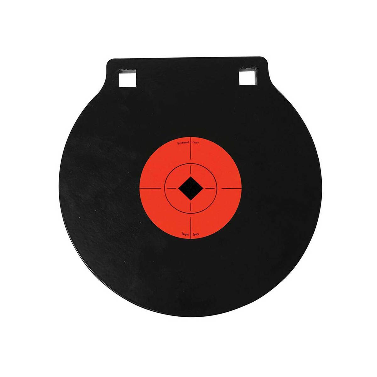 Birchwood Casey World of Targets 8in Double Hole AR500 Steel Gong - Black 8in Birchwood Casey World of Targets 8in Double Hole AR500 Steel Gong - Black 8in