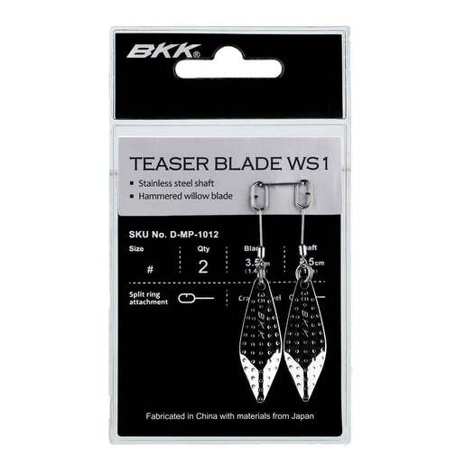 BKK Teaser Blade WS1 Lure Component – Stainless Steel Medium