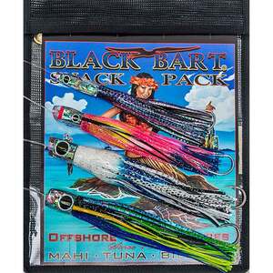 Black Bart Echo Snack Pack Soft Bait Squid - Assorted