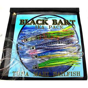 Black Bart IKA Pack Soft Bait Squid - Assorted