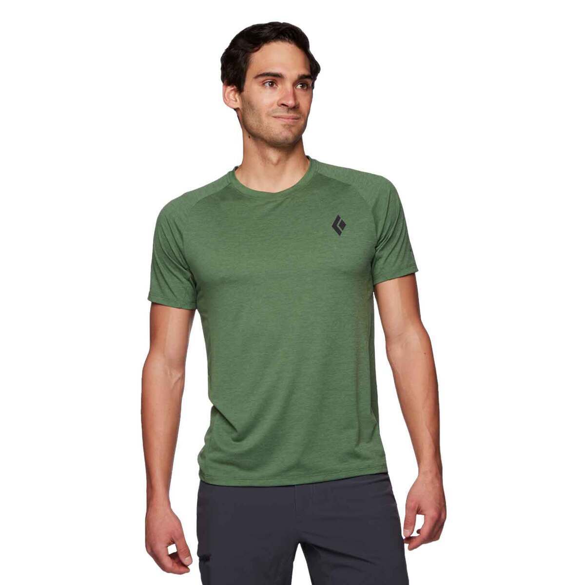 Black Diamond Men's Lightwire Tech Short Sleeve Hiking Shirt Black Diamond Men's Lightwire Tech Short Sleeve Hiking Shirt