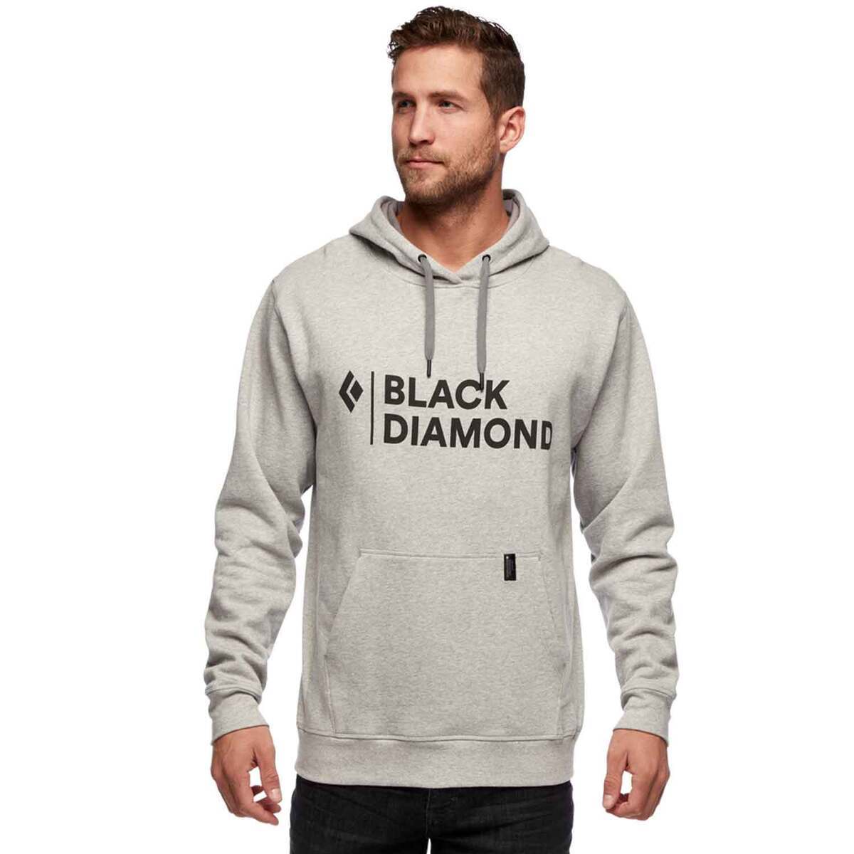 Black Diamond Men's Stacked Logo Casual Hoodie Black Diamond Men's Stacked Logo Casual Hoodie