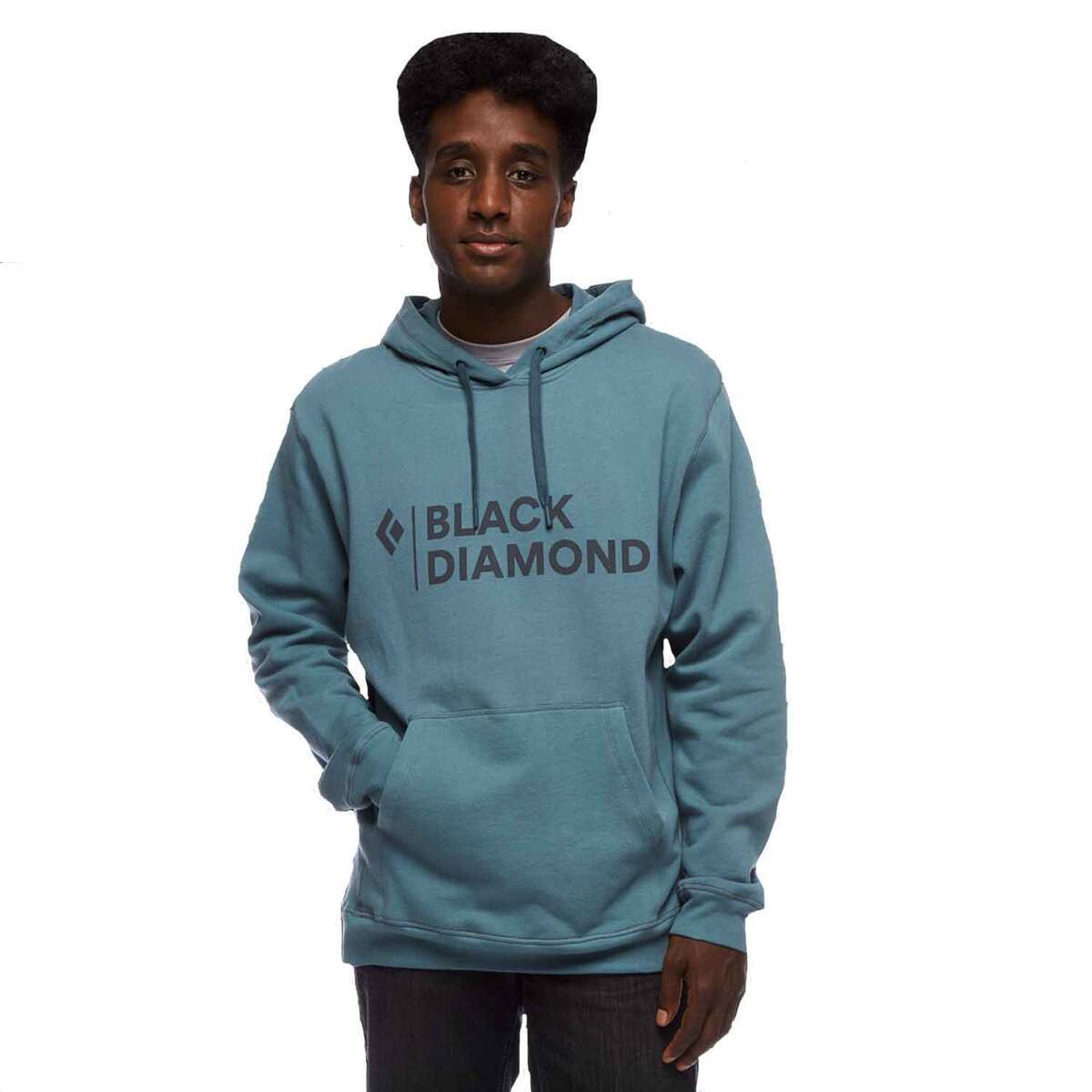 Black Diamond Men's Stacked Logo Casual Hoodie Black Diamond Men's Stacked Logo Casual Hoodie