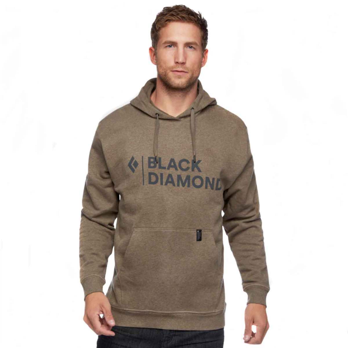 Black Diamond Men's Stacked Logo Casual Hoodie Black Diamond Men's Stacked Logo Casual Hoodie